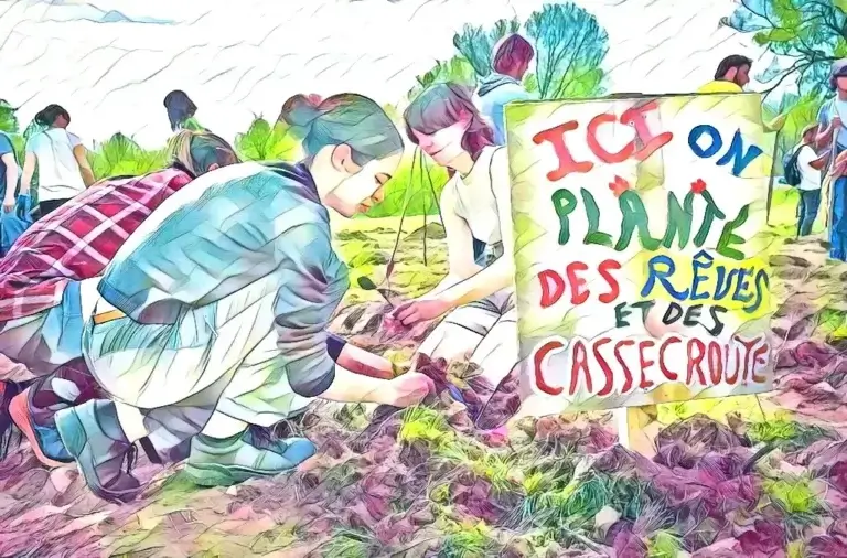 Sur la ZAD de l'A69, "ici on plante des rêves et des casse-croûtes